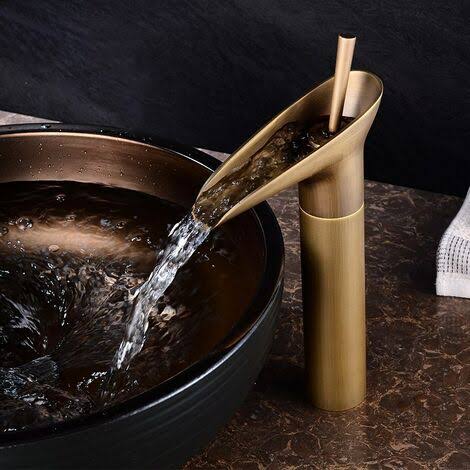 Gold color water tap